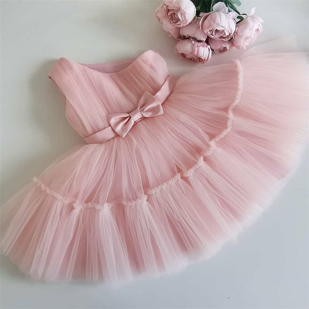Vestido De Cumpleaños De Año Para Niña, Vestido De Bautizo De Encaje  Infantil Con Perlas De Princesa, Ropa Para Niña Pequeña, Vestidos Para Niña,  :443