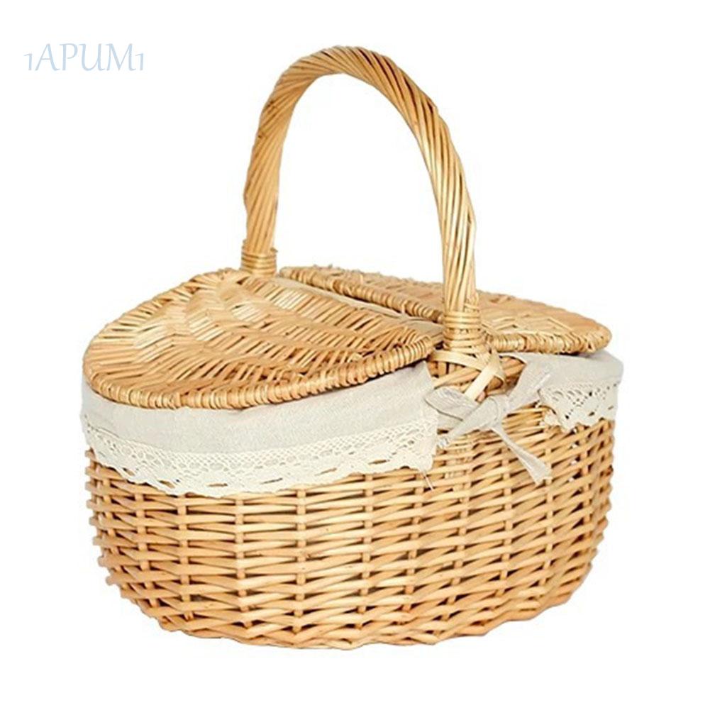 New looxs cesta de mimbre melbourne cesta de bicicleta portaequipajes de cestas cesta de picnic tapa 
