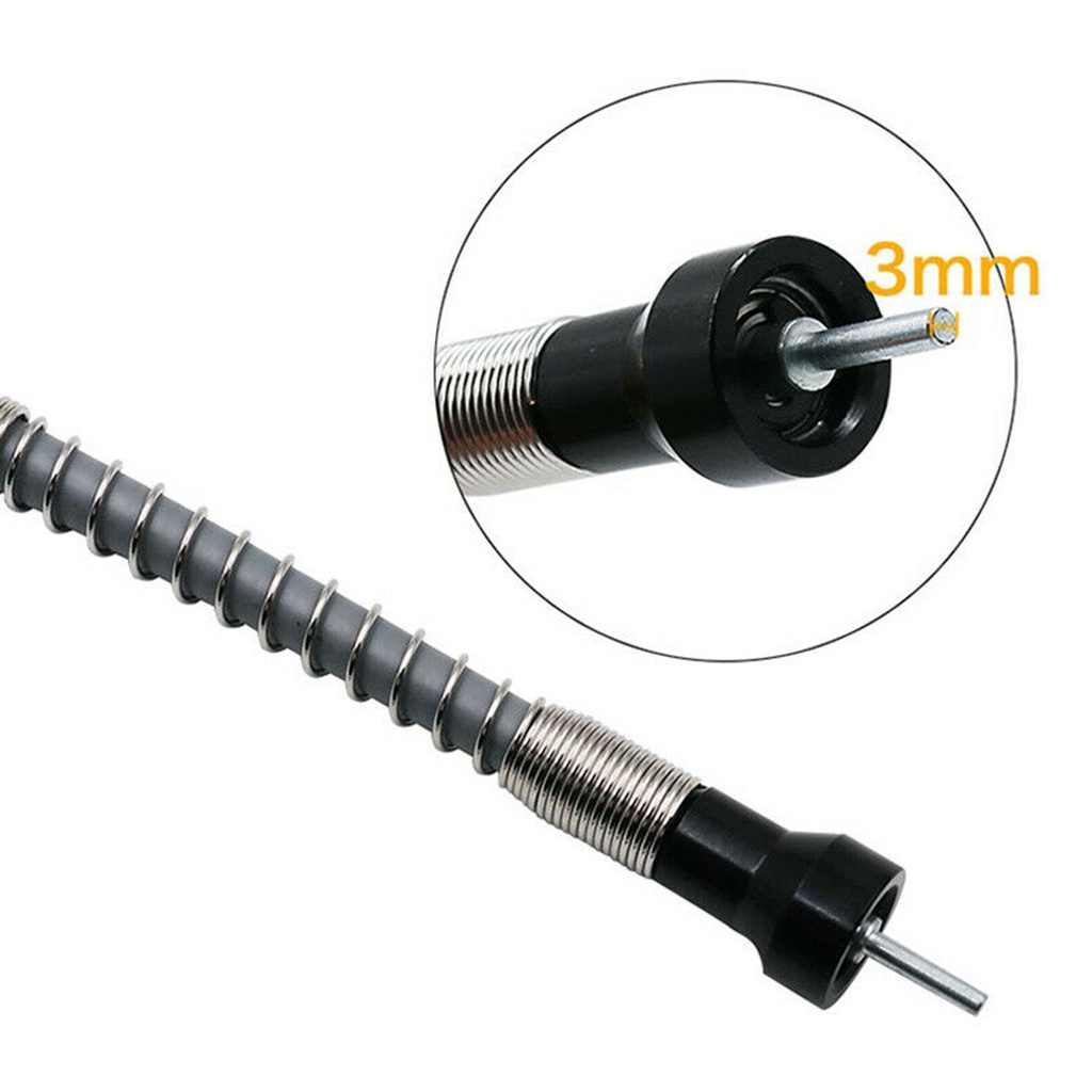 1 8 Inch 3 175mm Flexible Shaft Adapter Flexible Power Drill Extension Cable Chuck For Rotary Grinder Woodworking Shopee Mexico