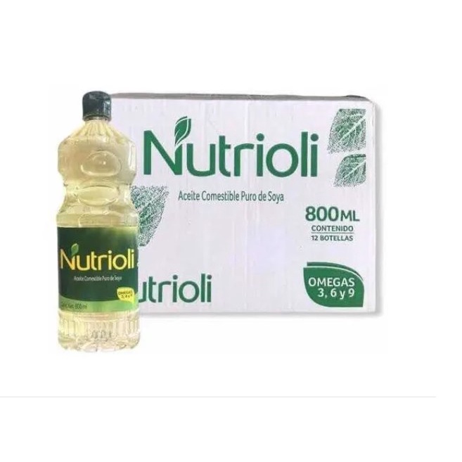 Aceite Vegetal Nutrioli 12 Piezas Con 800 Ml Cu Shopee México 4715