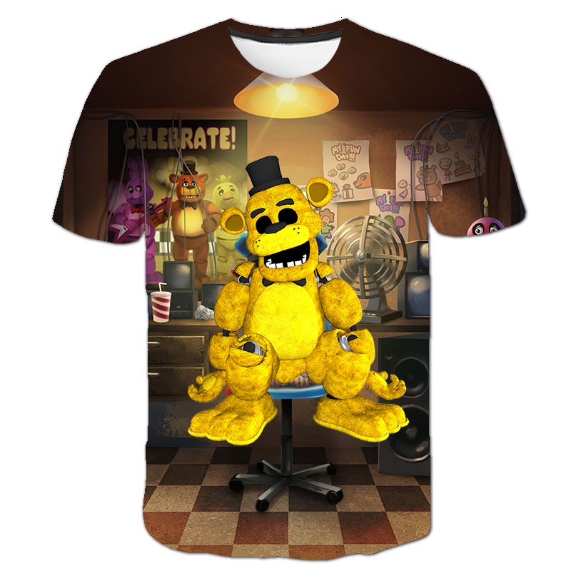 FNAF Película Cinco Noches En Freddy's Gráficos Impreso Camiseta Bebé Niños  Ropa Niñas Tee Tops Infantil | Shopee México