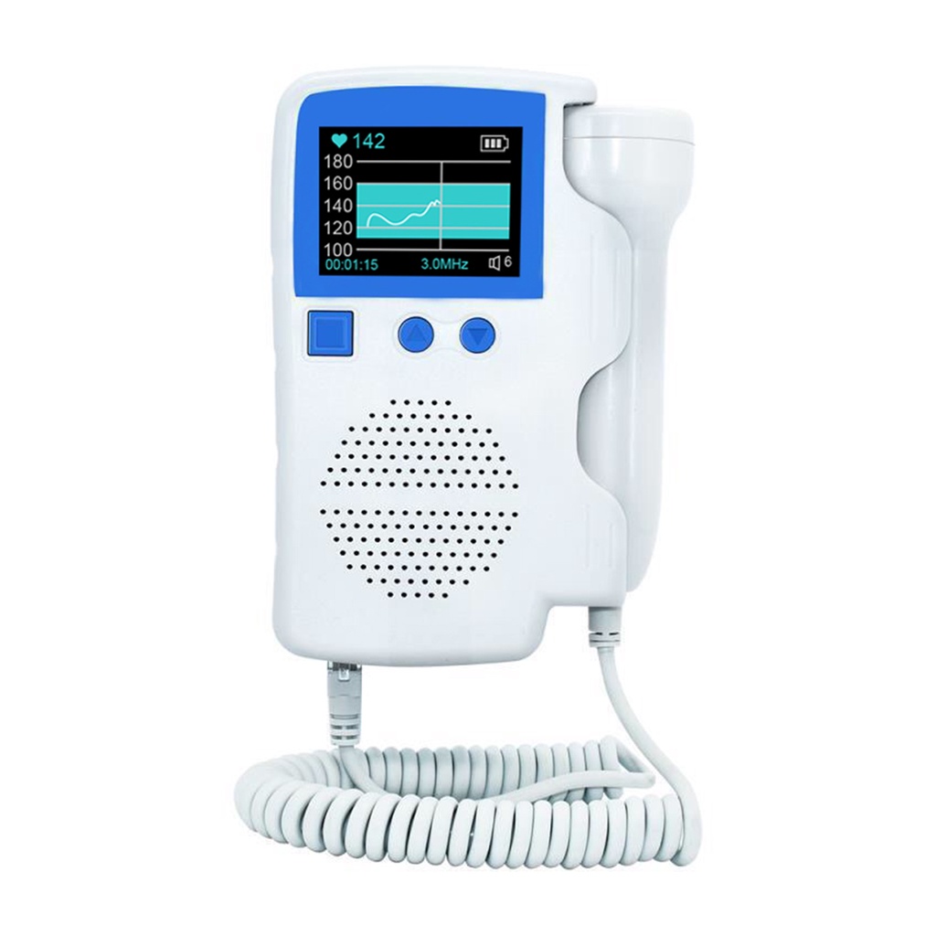 atony 2022 Home Fetal Doppler Baby Heart Detector Heartbeat Monitor 3.0MHz Sin Radiación Batería Recargable Incorporada Con Curva Retroiluminada/Pantalla Digital Para Preg