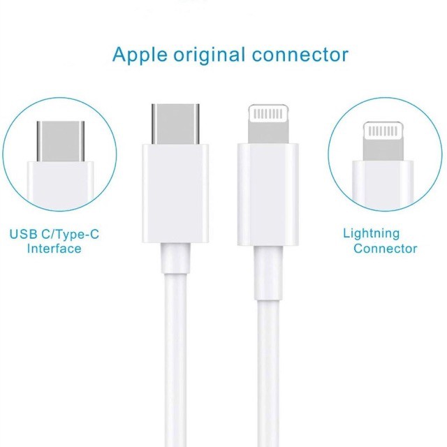Cable de carga para iPhone Lightning rápidamente cargador casi Charger 2.4a 12w 