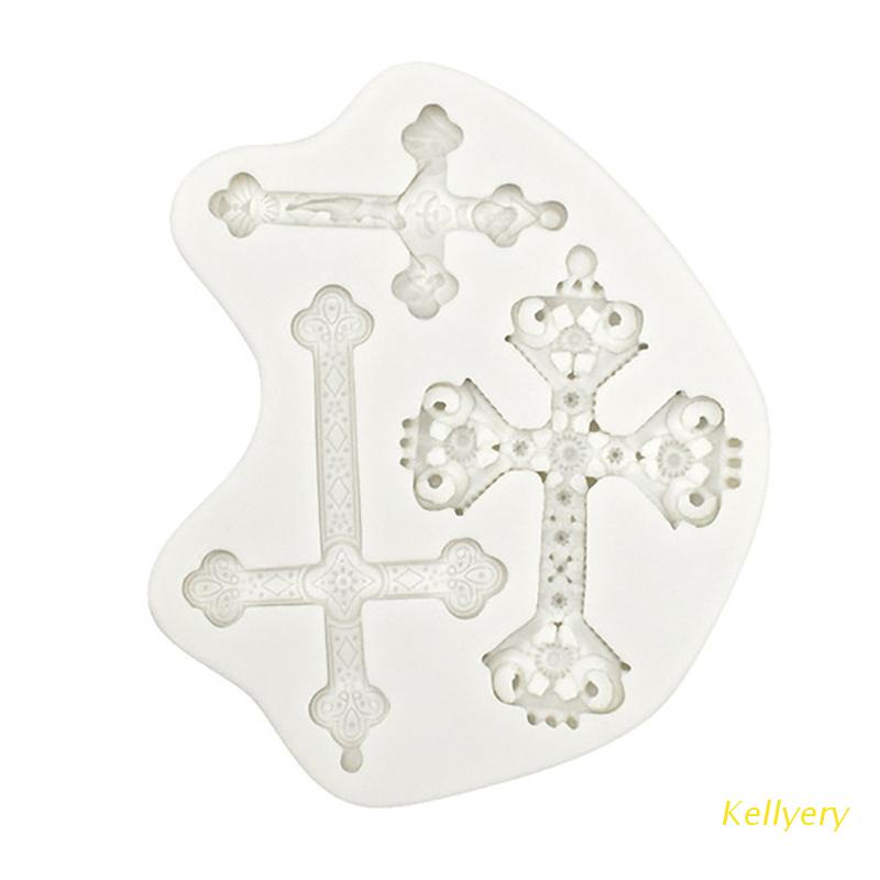 a Forma de silicona cruz modelo 1a joyas de fabricación comunión bautizo kuchendeko u 