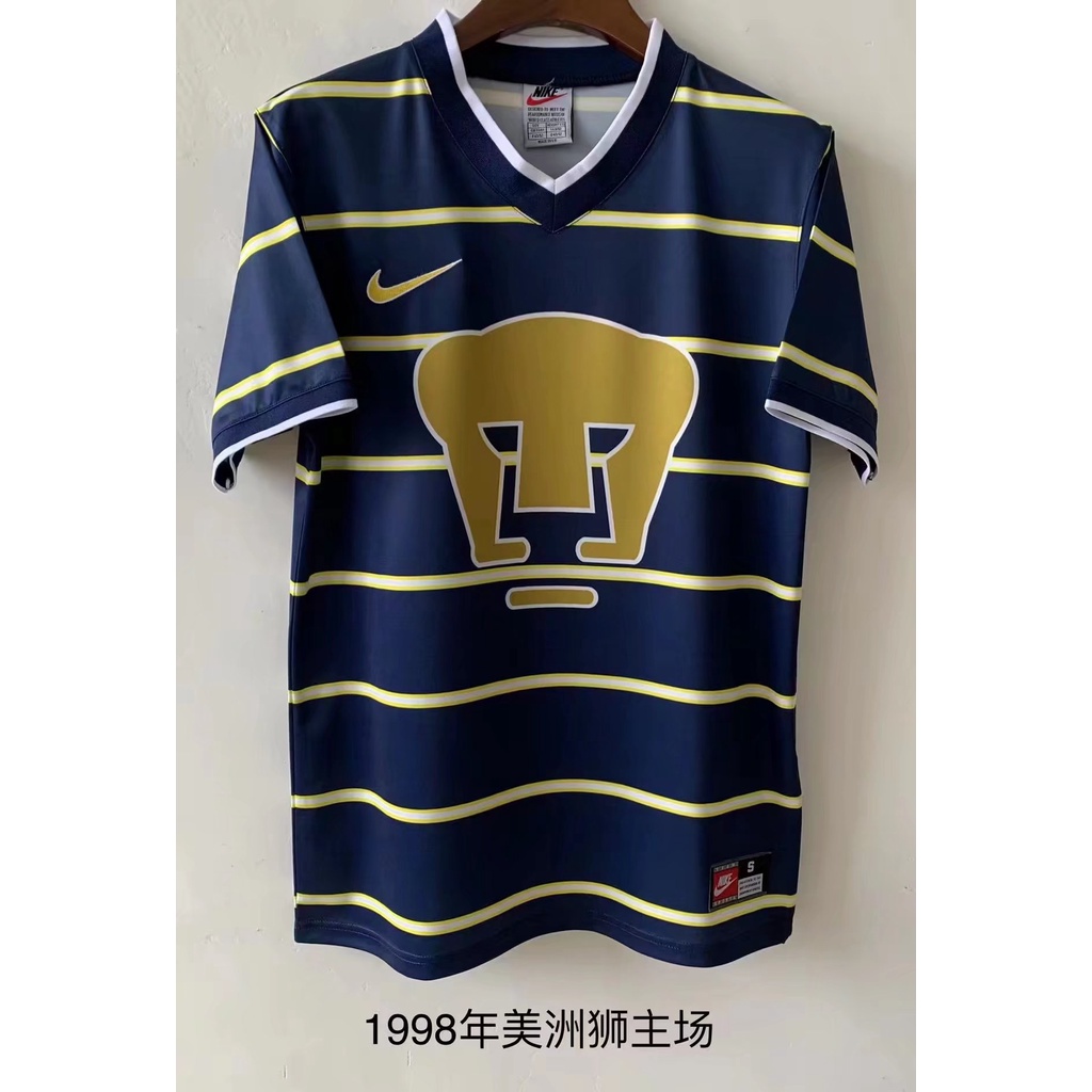 21/22 Pumas Away II Camisa De Futebol Azul Masculino