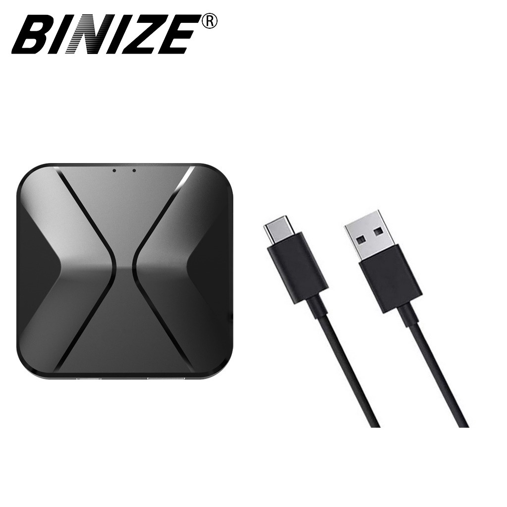 Binize Adaptador Inalámbrico Carplay Con Cable Android Auto Dongle USB Sistema Coche Plug and Play Para Toyota Mazda VW