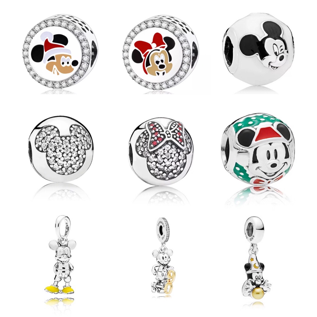 Pandora Mickey Mouse Cuentas DIY Pulsera Collar Accesorios