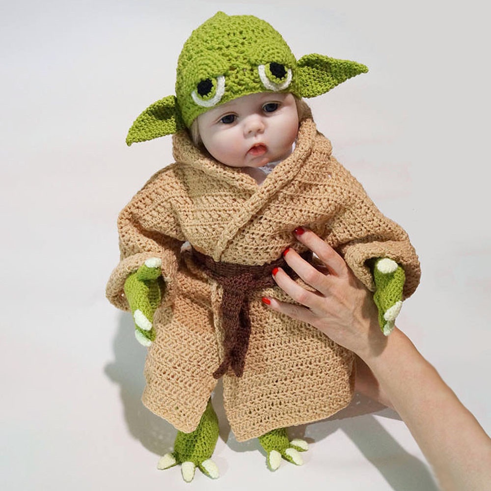Conjunto De Ropa Para Niños De Star Wars Baby Yoda Traje De Ganchillo  Recién Nacido Accesorios De Fotografía De Dibujos Animados Para Bebé |  Shopee México