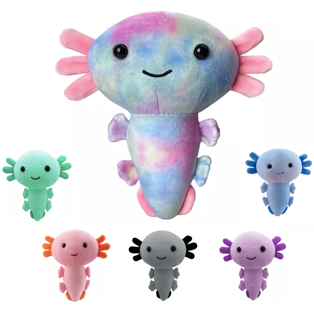 Ajolote de Peluche Axolotl Kawaii 19 Cm Colores Shopee México