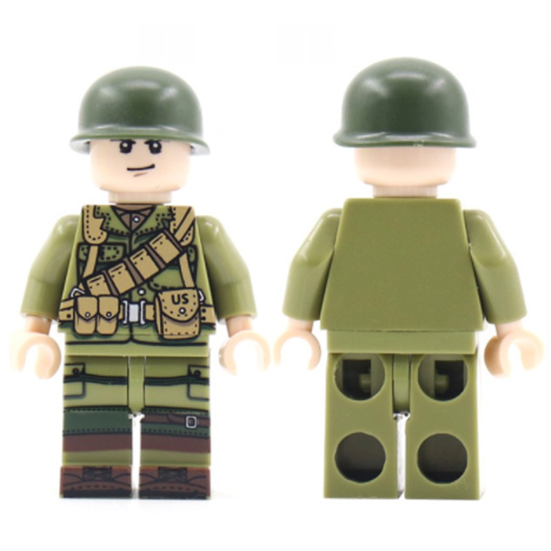 Segunda Guerra Mundial German 10 Mini Figura Camuflaje De Invierno Soldado Segunda Guerra Mundial bloque Moc Segunda Guerra Mundial Alemania 