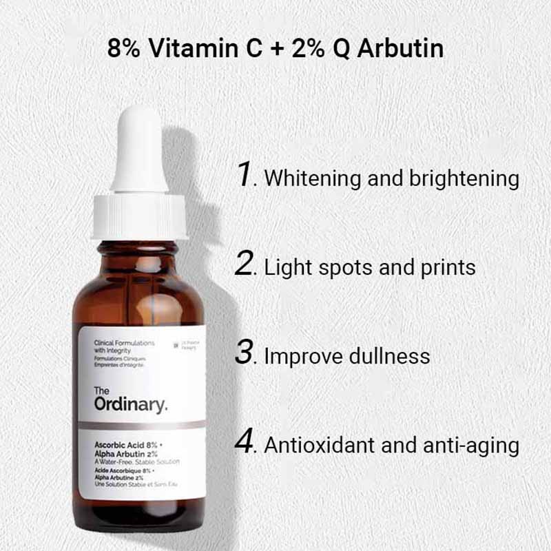 The Ordinary Ascorbic Acid 8 +Alpha Arbutin 2 Vitamin C Whitening