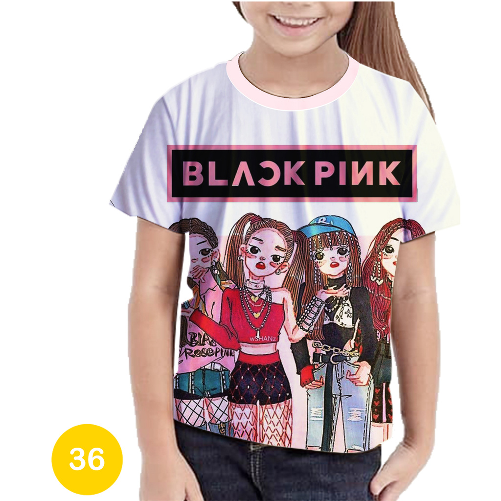 Camisa Kpop Blackpink para niños ropa de niña favorita para niñas | Shopee  México