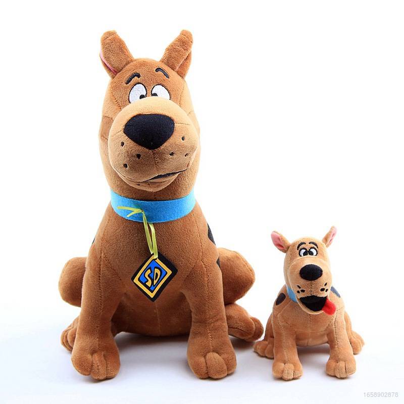 Sentado Scooby Doo Perro de Juguete Suave Marrón 28cm 11" Peluche 