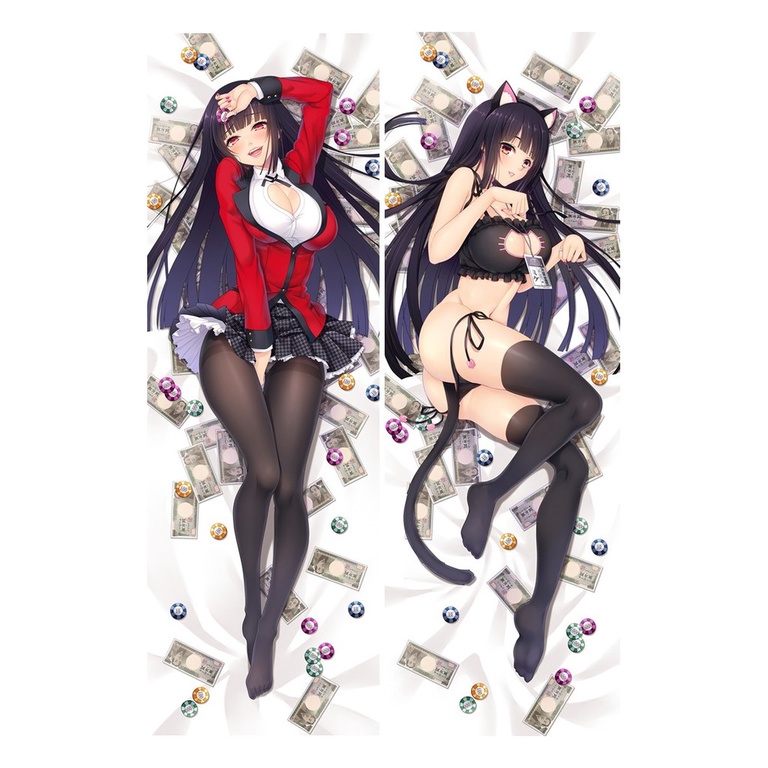 Kakegurui Almohada Sexy Loli Jabami Yumeko Cosplay Dakimakura Anime Funda De Kawaii Chica