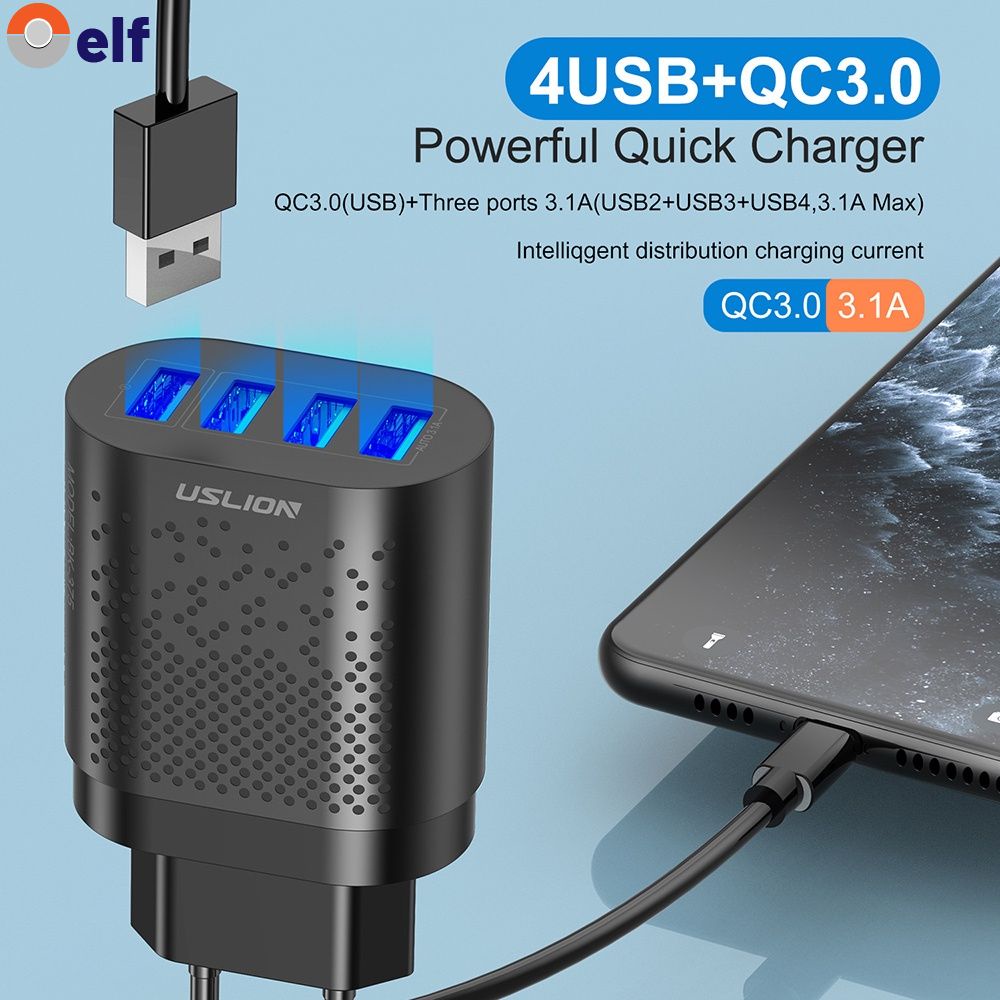 cargador para coche Quick charge 3.0 turismos de cargador rápido coche Adaptador USB-C cable de carga 