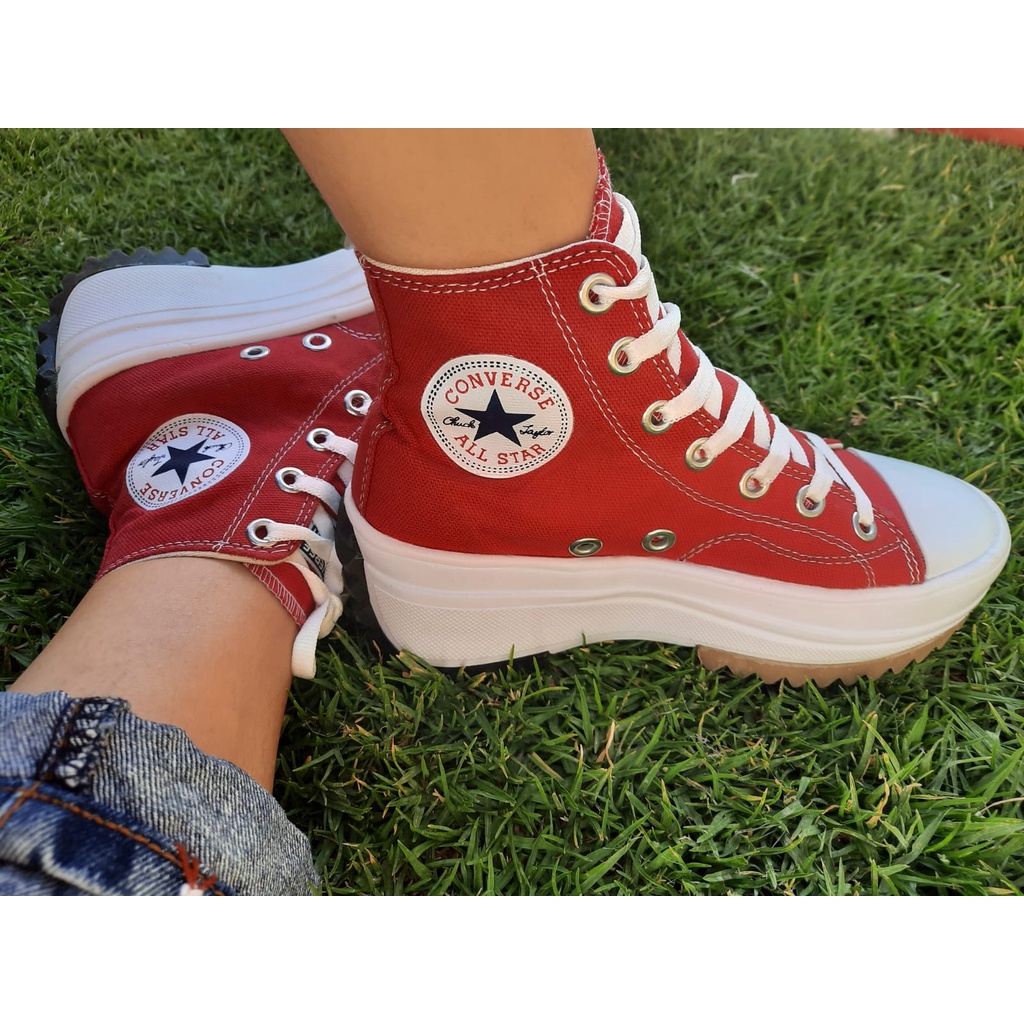 converse run star hike rojo