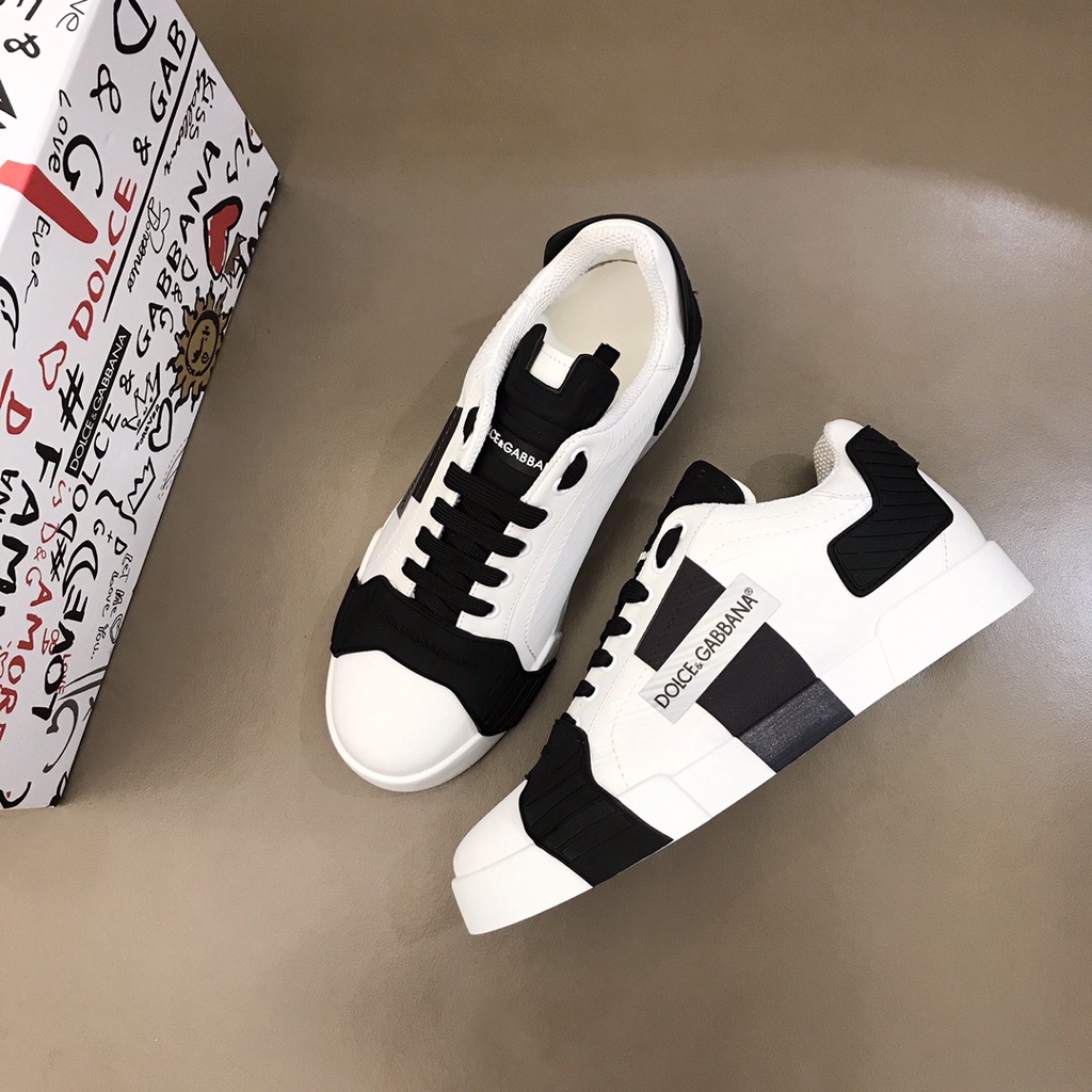 Zapatillas bajas personalizadas Dolce & Gabbana de Cuero de color Blanco para hombre Hombre Zapatos de Zapatillas de Zapatillas de corte bajo 