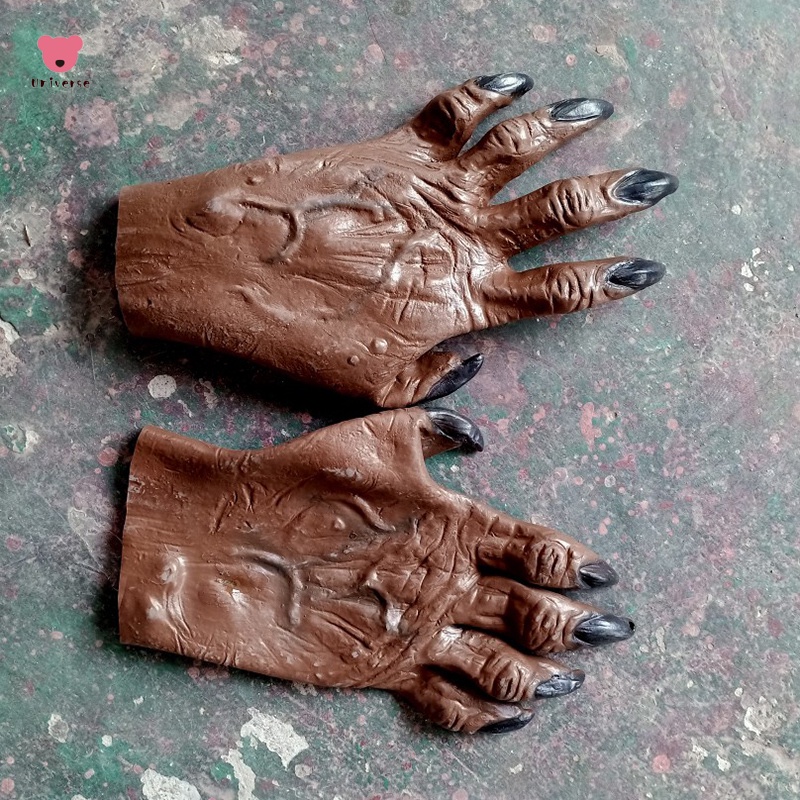 Werewolf Ghost Hands Gloves Feet Shoes Adult Halloween Fancy Costume Supplies Shopee Mexico