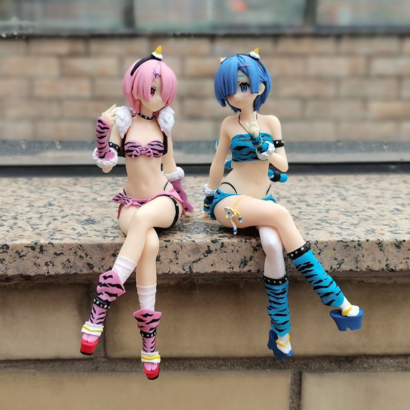 Re zero Figure REM RAM SET Noodle stopper ONI Demon Ver . Figura FURYU