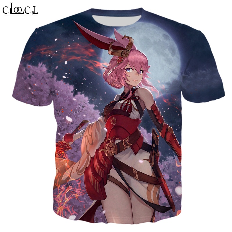 CLOOCL Hot Anime Honkai Impact 3rd 3D Print Hombres Camisetas Casuales