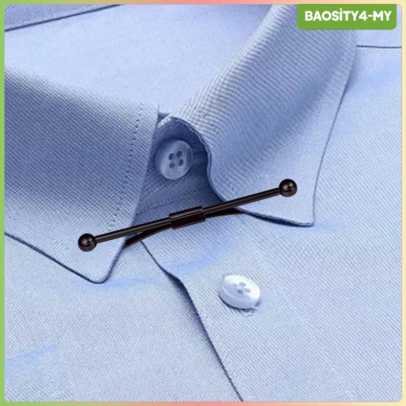 Trendy Slide cierre 7 colores Barra Clips Pin para hombre corbata Accesorios con caja de regalo 