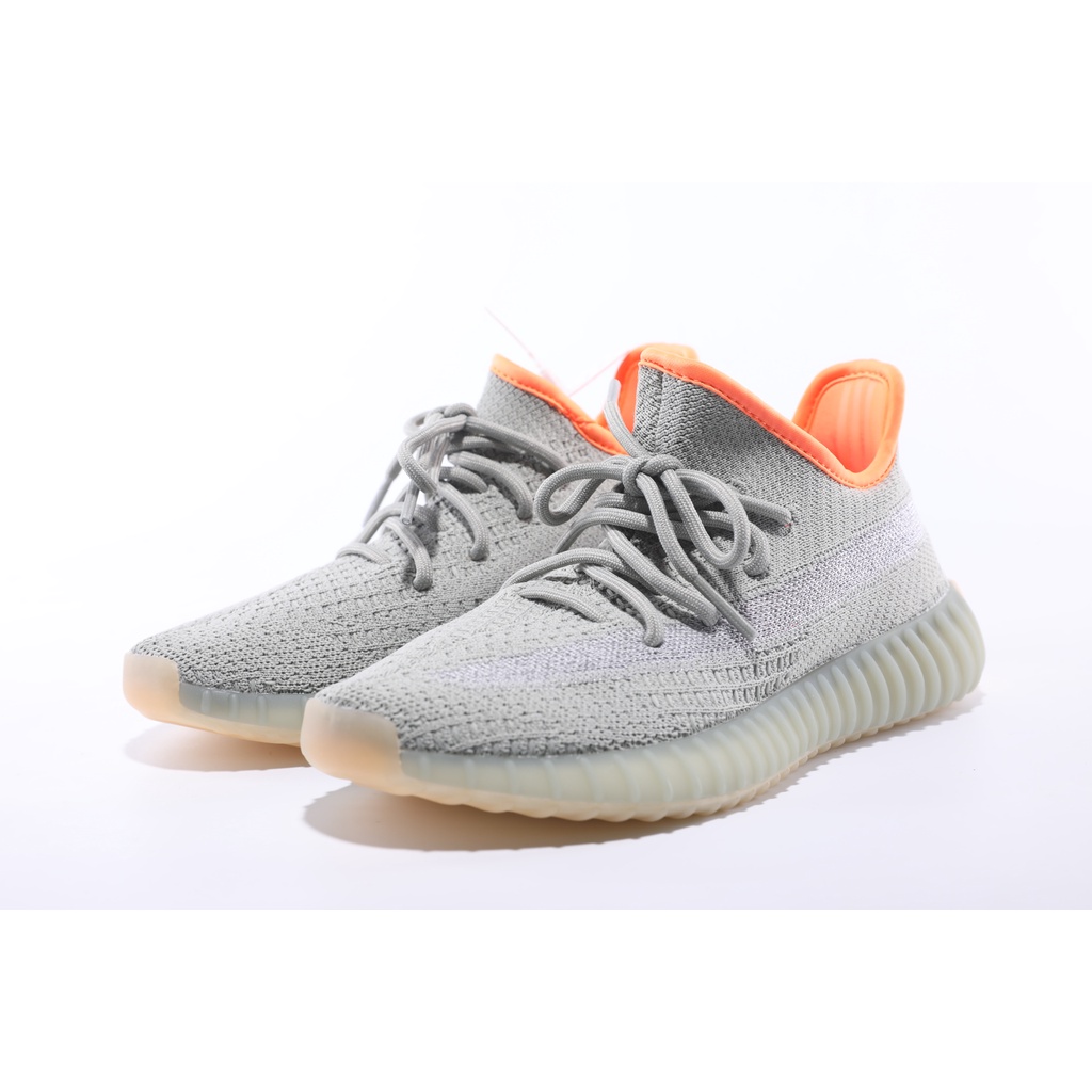 Yeezy Boost 350 Gris Naranja Cielo Estrellado Cómodo Todo Combinado Deportes casual Pareja Zapatos 36-45