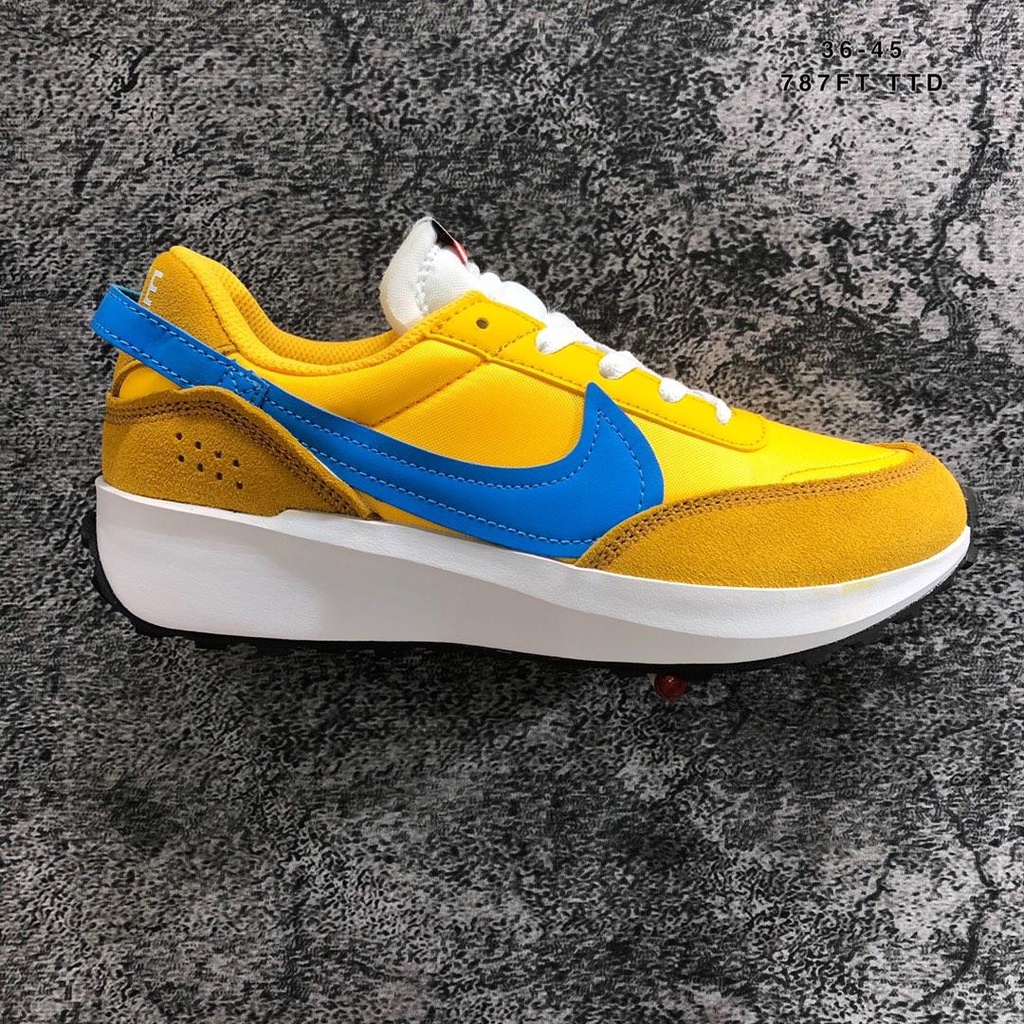 nike waffle debut yellow