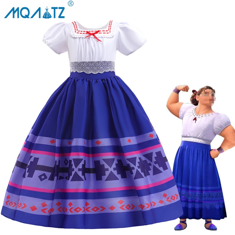 MQATZ Cosplay Carnaval Luisa Encanto Vestido Para Niñas Niños Disfraz Niña  Fiesta Princesa Vestidos De Manga Corta Ropa Para | Shopee México