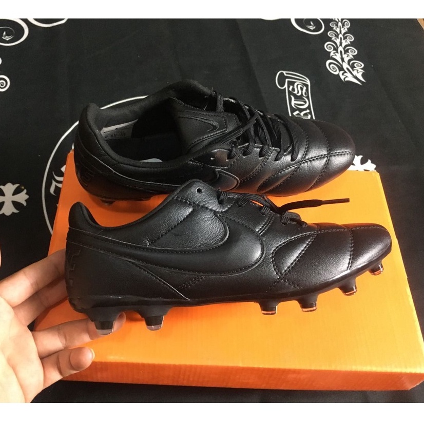 Nike Premier II 2.0 FG Cuero Fútbol Cleats Botas Clásicas Negro-Rojo Eu Talla 39-45 Zapatos grassland |