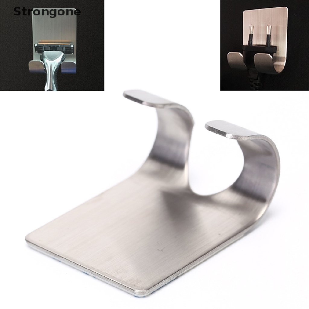 Shaver Shelf Stainless Steel Razor Holder Bathroom Razor Self Hook Rack L1N4 