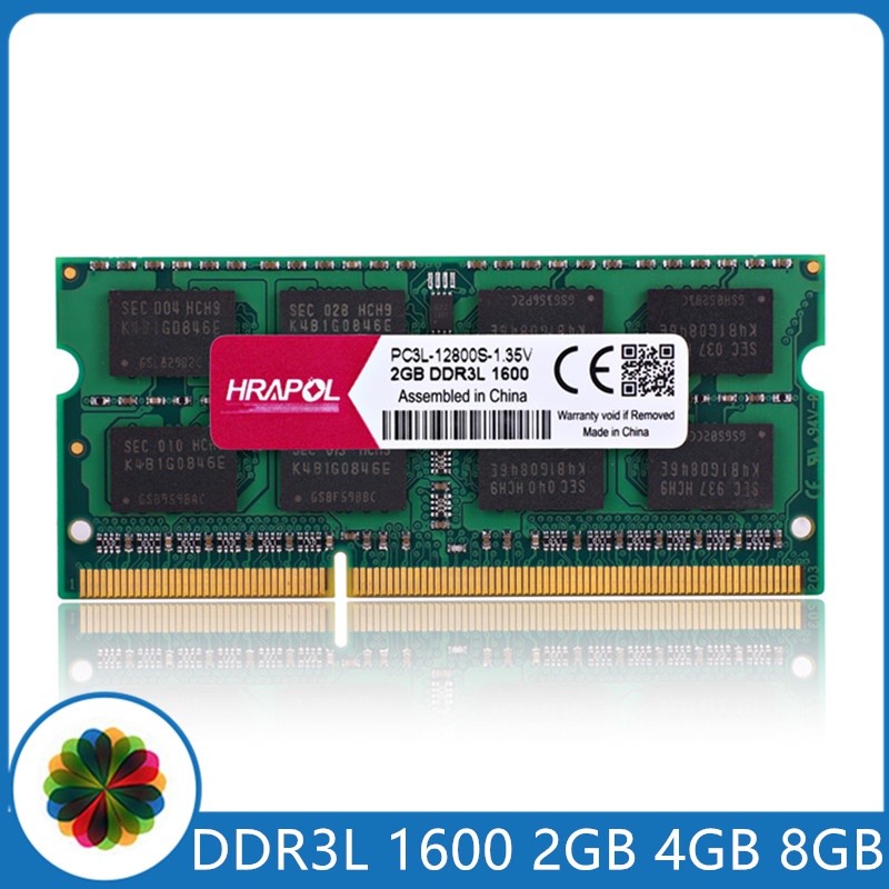 HRAPOL Memoria Ram DDR3L 8GB 4GB 2GB 1600 MHz PC3L-12800S 1600MHZ Para Portátil sodimm DDR3 2G 4G 8G 1.35V Notebook sdram
