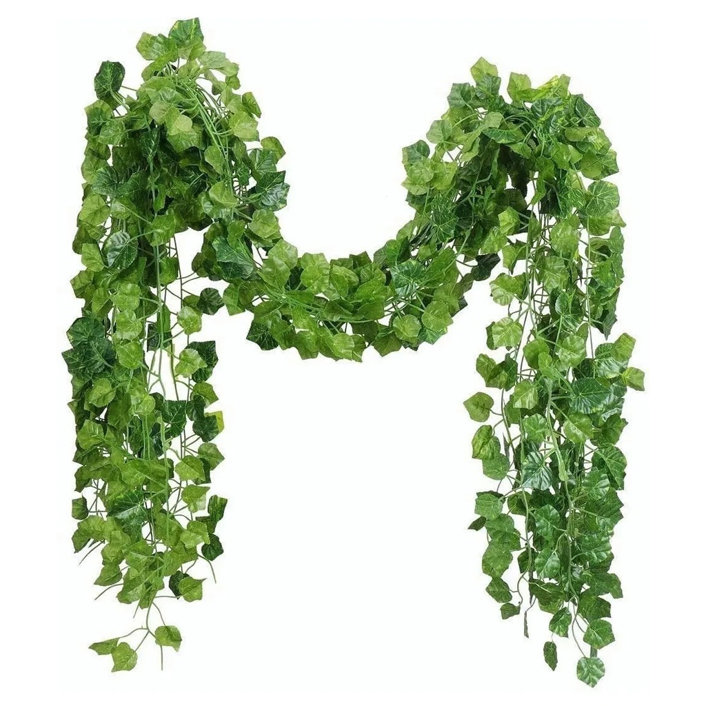 2m Plantas Artificiales Ivy 12 Tiras Decorativas Para Colgar Falsas |  Shopee México