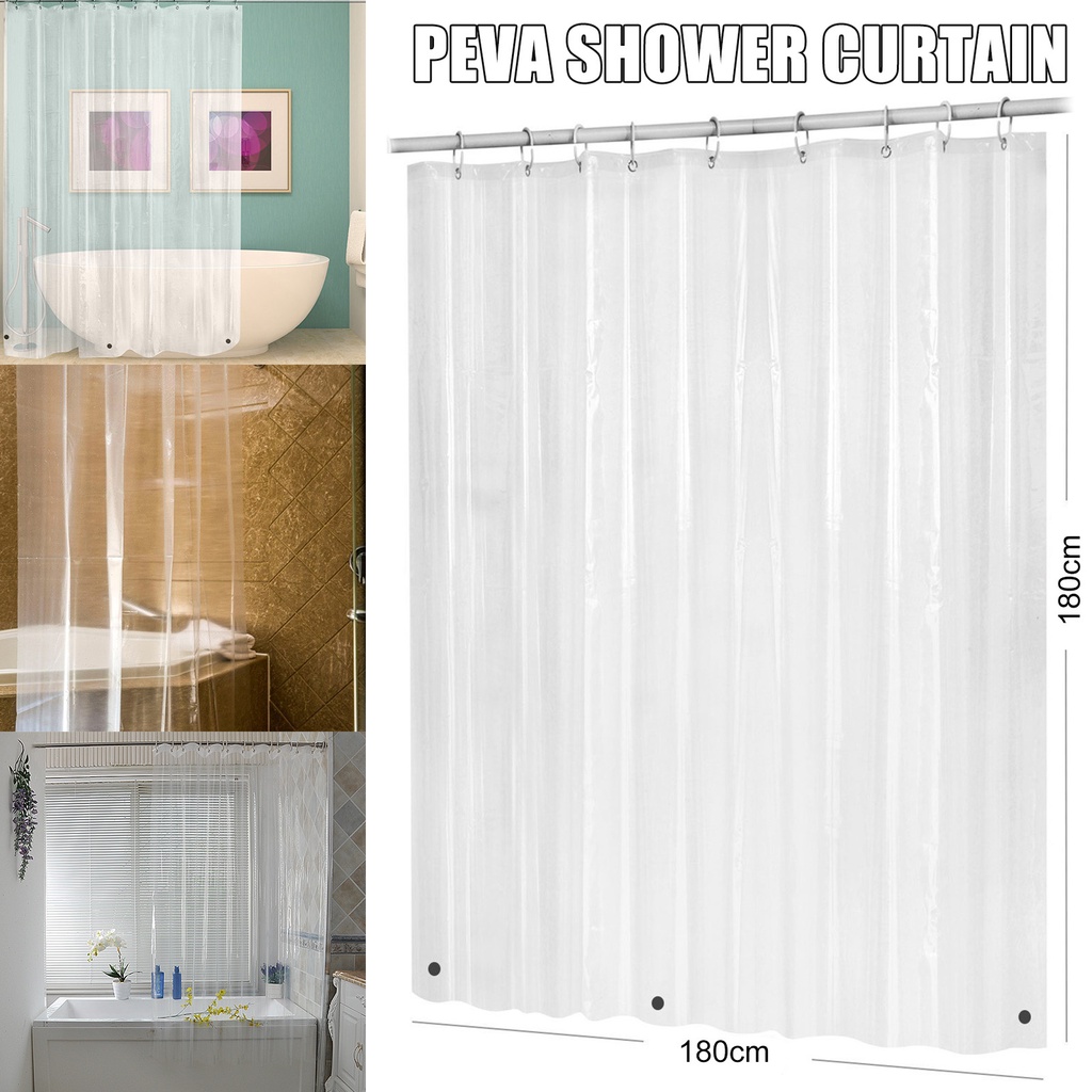 Peva Bathroom Shower Curtain Liner, Peva Shower Curtain Liner Clear
