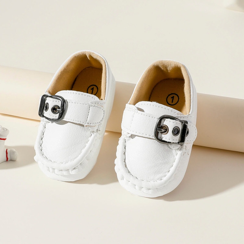 Imaginación reloj emitir Zapatos De Bebé Blanco Bautizo Mocasines Infantiles Niños Niñas Slip-on  Guisantes Caminar | Shopee México