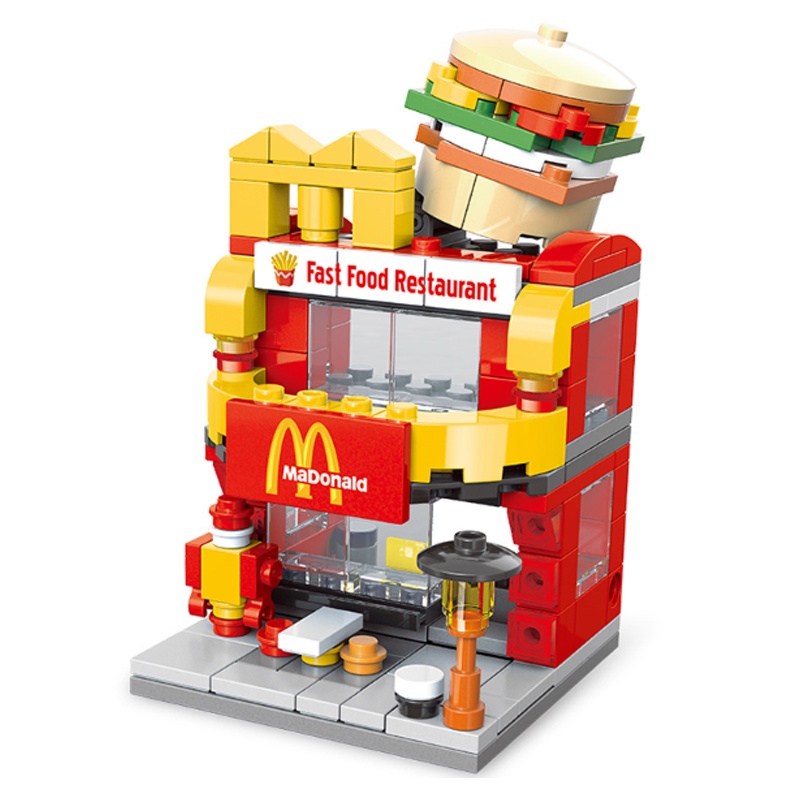 Nuevo conjunto de bloques de Construcción NanoBlock Mcdonalds Happy Meal Lego edición limitada 