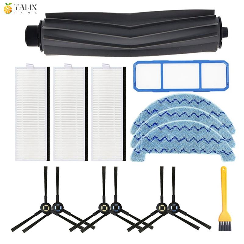 Roller Filters Side Rubber Brushes Prefilter for ILIFE A7 A9s Vacuum Cleaner New 
