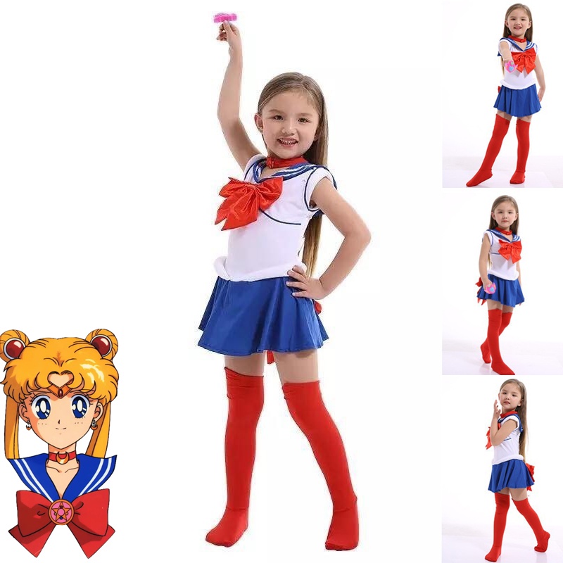 Disfraz De Cosplay De Anime Sailor Moon Para Ni Os Disfraces De Fiesta De Halloween Shopee