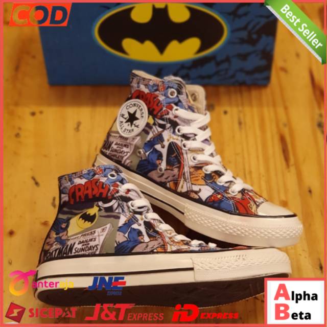 70s BATMAN DC COMICS HIGH SOL brillante CONVERSE zapatos 38-43 | Shopee  México