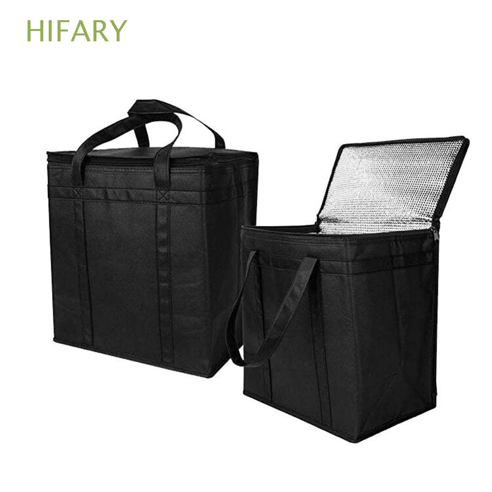 1X Insulated Grocery Food Delivery Bag Nonwovens Tote Bag Lunch Bag Cooler Bag