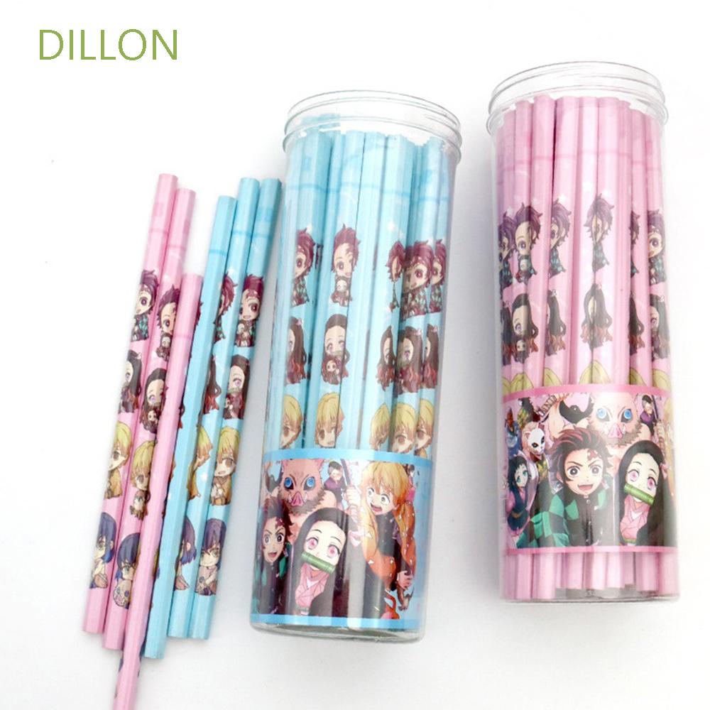 Dillon 50pcs Pencil Wooden Student Supply Drawing Pencils Kimetsu No Yaiba Anime Demon Slayer Hb Standard Children Kamado Tanjirou Nezuko Stationery Multicolor Shopee Mexico