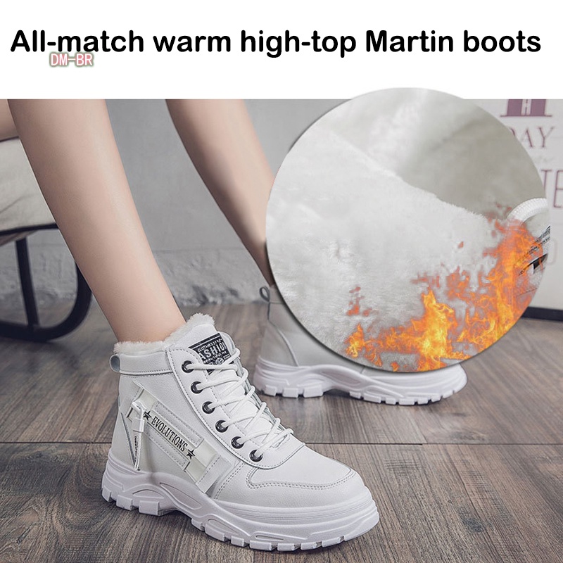 Botas de nieve de dibujos animados lindo botas de nieve para mujeres Botas de tobillo caliente de invierno resbalones en zapatos 