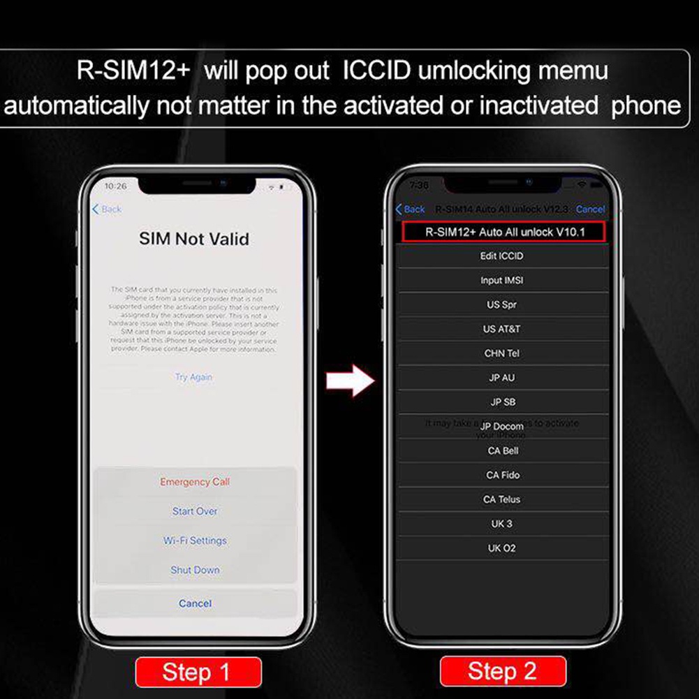 Southtree Universal Automatic R Sim12 Super Iccid Unlock Sim Card Tool For Ios 12 2 12 3 Shopee Mexico