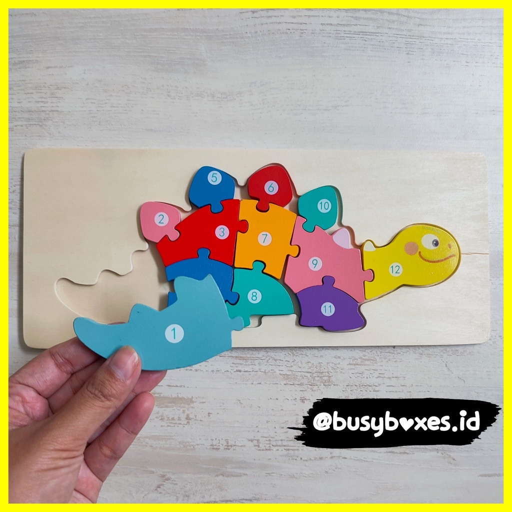 mensual Inmundo afijo busyboxes.id> 1-10 números de dinosaurio rompecabezas montessori juguetes  educativos preescolares | Shopee México