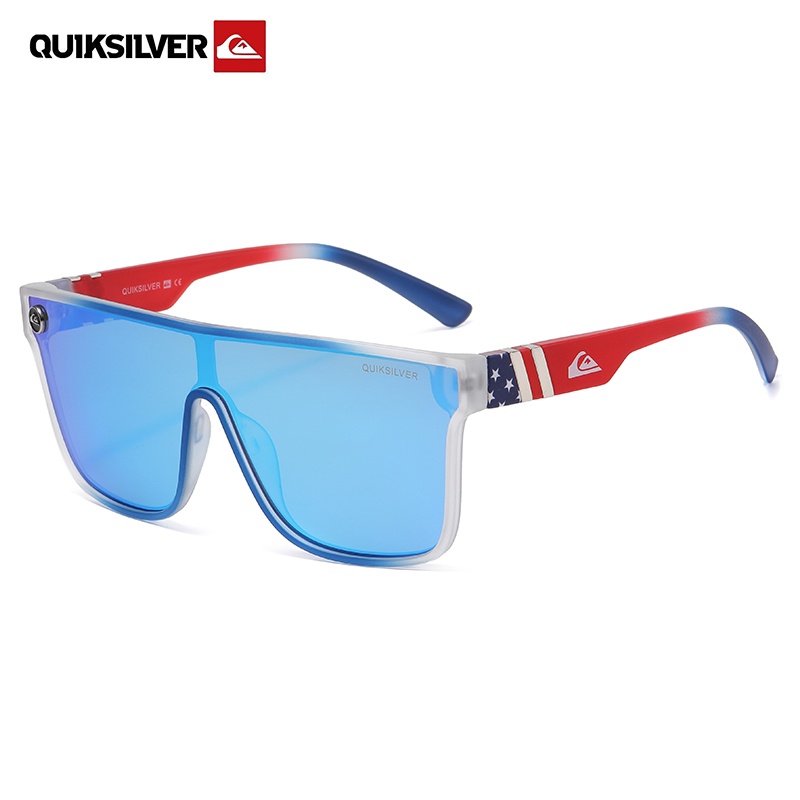 Quiksilver Nueva Tendencia Moda Para Hombre Espejo De Marco Grande Gafas De Sol Protección UV400 | Shopee México