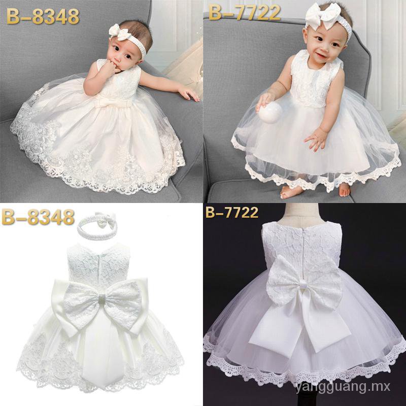 Bebé Niña Vestido Blanco Para Bautizo Conjunto De Vestidos De Algodón Para Fiesta Bautismo Niños 1 Año Cumpleaños Nuevo Encaje Niñas Boda Bautismal Vestidos2021 | Shopee México