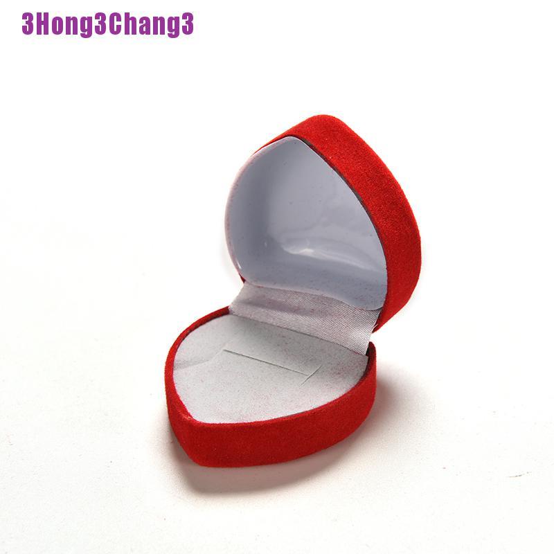 1/10pcs Heart Shape Ring Red Love Heart Storage Box Jewelry Box Display Box CPUK