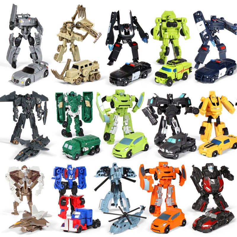 Juguetes Bolsillos mini robot Transformers Un Deformado Coche flash