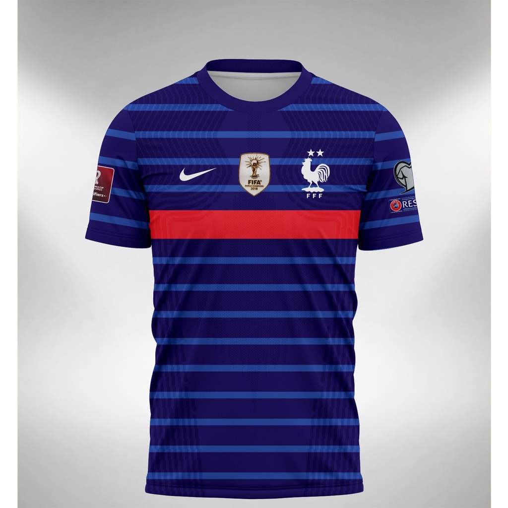 Francia Home Jersey 2021 2022 copa mundial francesa calificada