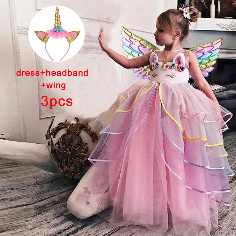Compra vestidos de niña disfraz unicornio - En Línea 2023 | Shopee México
