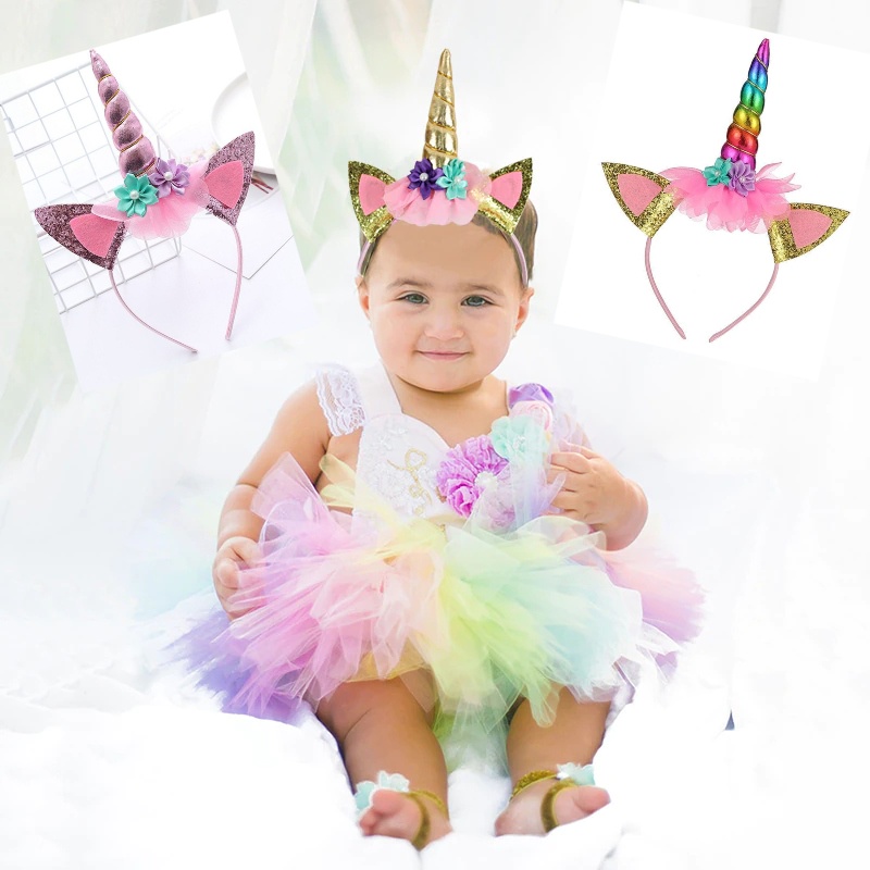 Diademas de unicornio sombreros de cumpleaños para niñas sombreros de fiesta de cumpleaños sombreros de fiesta de unicornio cuerno | Shopee México